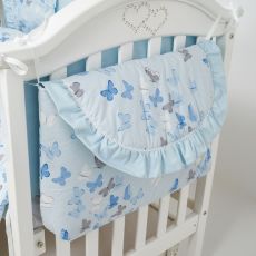 Постільний комплект 7 ел Twins Romantic Spring collection 4027-TRS-04, Butterfly blue